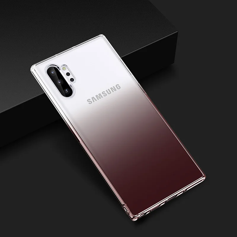 100 шт. Градиент красочный мягкий чехол из tpu для samsung S10 E 5G S9 S8 Plus Note 10 10+ 9 8 J4 J2 A2 Core ультратонкая Защитная крышка