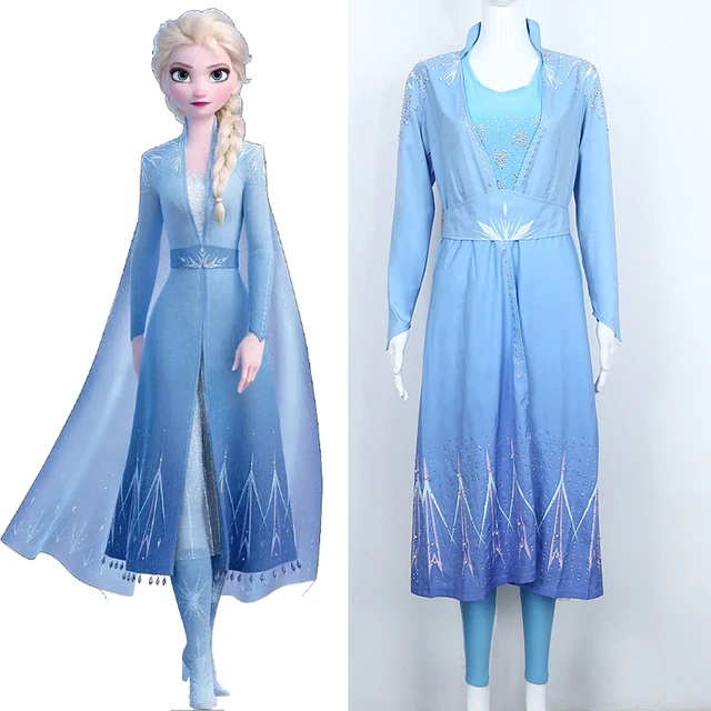 Frozen Elsa Snow Queen Dress Up for Girls Princess Wig Costume Kid