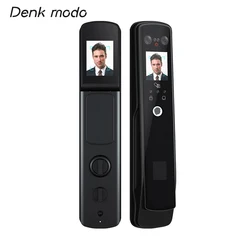 Deng modo – serrure électrique intelligente avec reconnaissance faciale, sans clé, déverrouillage par empreinte digitale, appareil photo, pour la maison et l'extérieur 