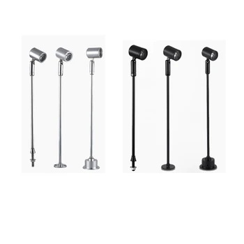 LED 조절식 스포트라이트 쇼케이스 조명, 전시 디스플레이, 미니 스팟 쥬얼리, Suicase AC85-265V, Dc12v, 1W, 3W