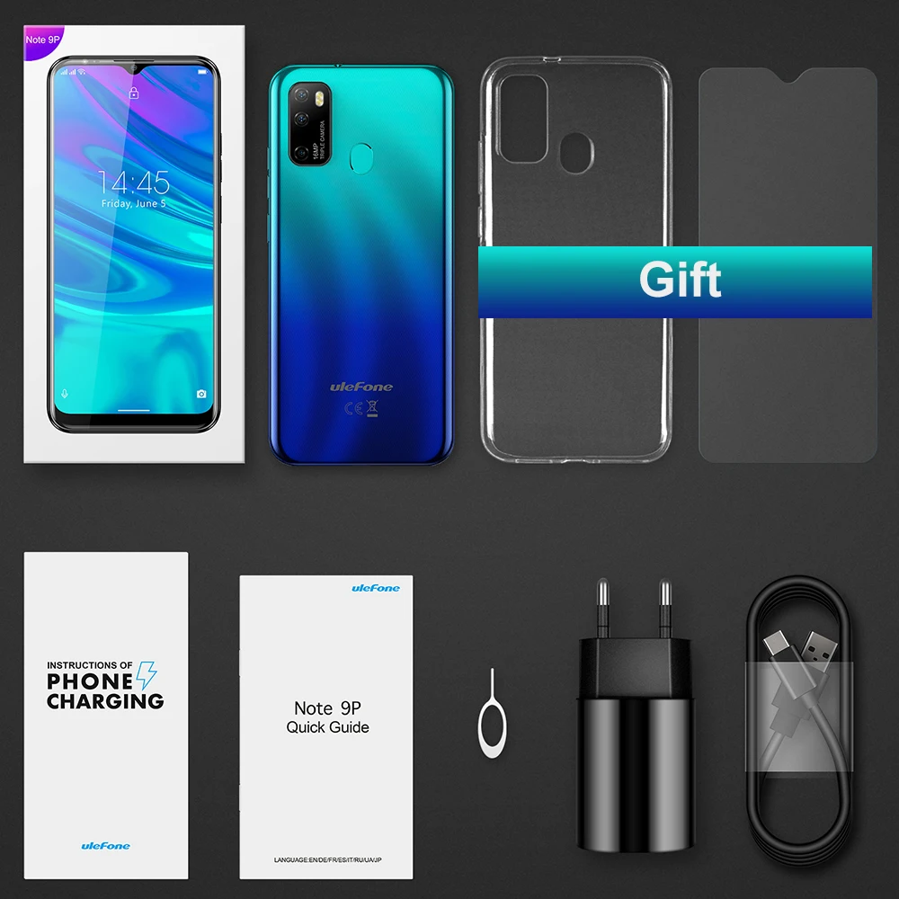 Ulefone Note 9P смартфон на Android 10 4 Гб + 64 ГБ экран 6 52 дюйма мобильный телефон