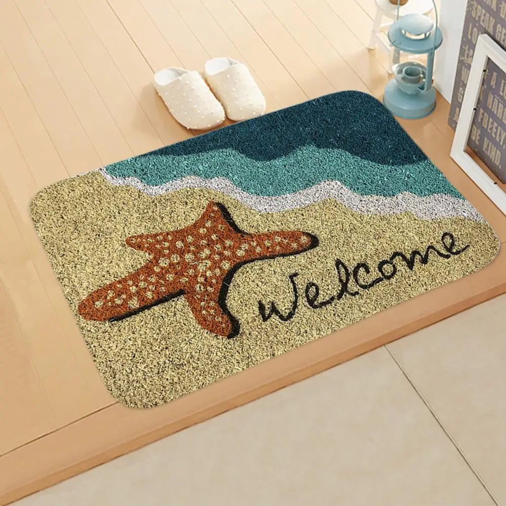 Newest Welcome Doormat Entrance Mat Hallway 6 Patterns Printed Anti-Slip Floor Mat Area Rugs Funny Custom Front Door Mat Carpet
