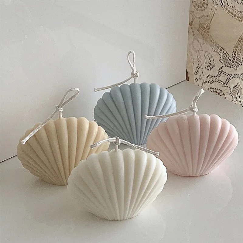 Shell Candle Home Decoration Shooting Background Props Birthday Soy Wax Scented Candles | Дом и сад