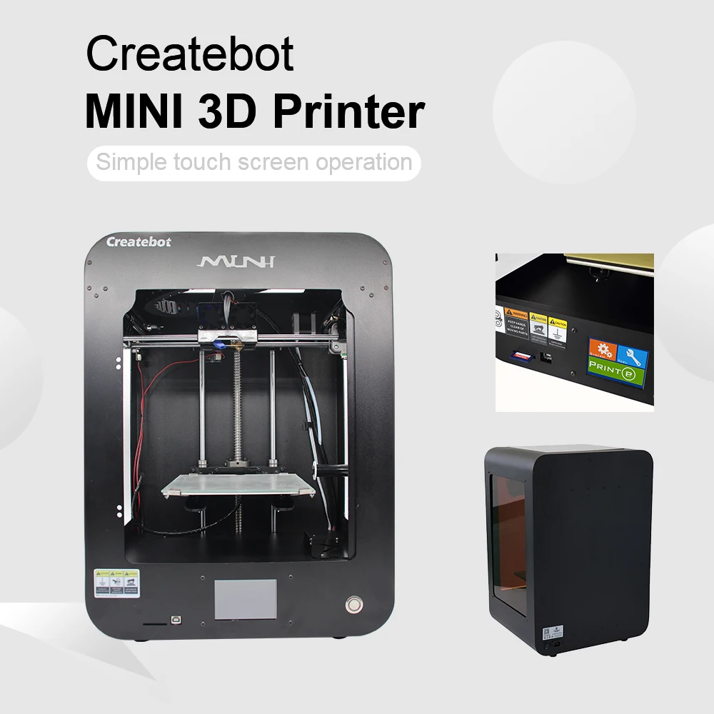 Лучший подарок для детей компактный 3D принтер creatobot 150*150*220 мм с сенсорным экраном