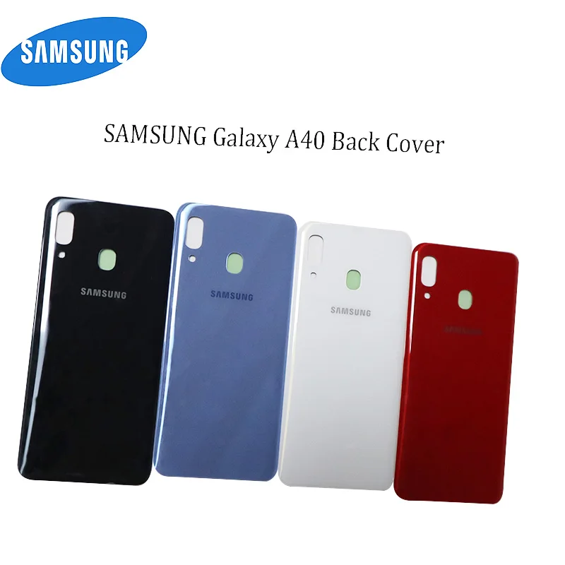 

Original Samsung Galaxy A40 a40 Back Case Battery Cover Plastic Housing Cover for Samsung A40 Back Door Rear Case Replacement