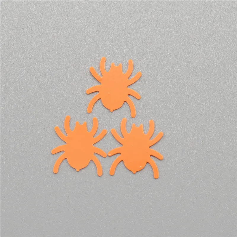 300 шт.(25 г) 18*20 мм Хэллоуин паук свободные блестки красивые товары для рукоделия для скрапбукинга Diy аксессуары для детей DIY - Цвет: 13mm orange