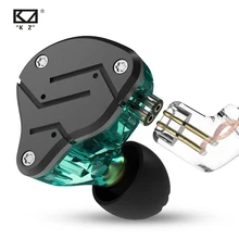 Оригинальные металлические наушники KZ ZSN, гибридная технология 1BA+ 1DD, Hi-Fi наушники с глубоким басом, спортивные наушники с шумоподавлением