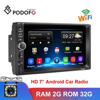 

Podofo 2 din Car Audio Radio Android Stereo Multimedia Player for VW Nissan Hyundai Kia Toyoat Chevrolet Ford Suzuki Mitsubishi