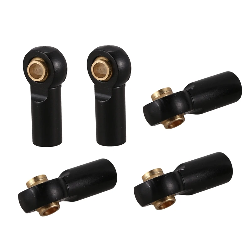 

5Pcs M3 Ball Joint Link Rod Bar Seals Head Ball Tie Rod End For 1/10 Rc Truck Car Truck Buggy Black