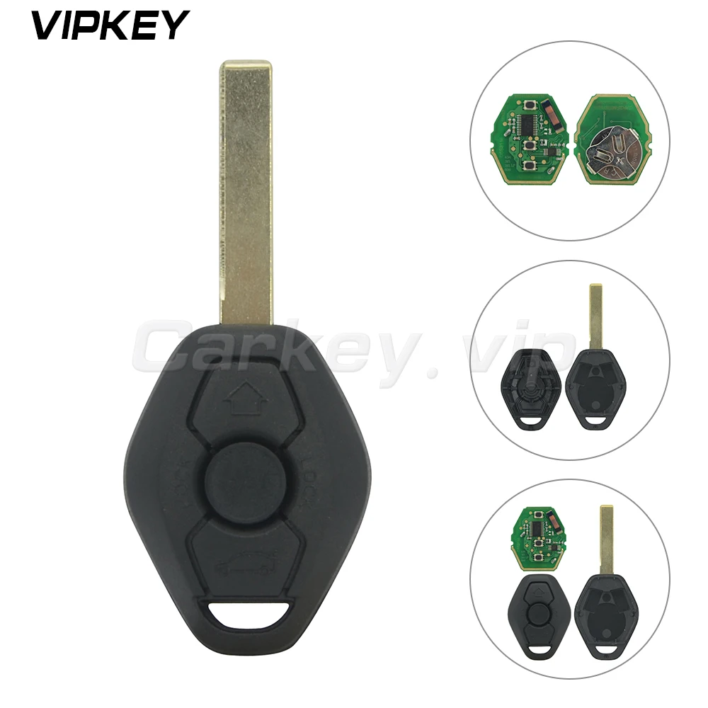 

Remotekey key blade HU92 3 button 434mhz for BMW 3 5 series X3 X5 Z4 CAS system ID44 PCF7935 chip