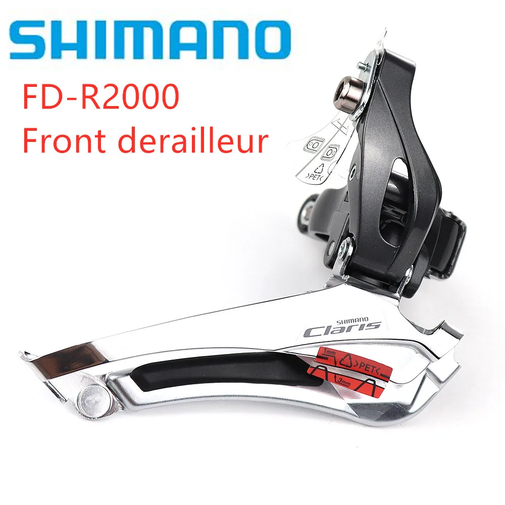 Передний переключатель передач Shimano Claris R2000 2x8 скоростей для дорожного велосипеда велосипедный торцовый
