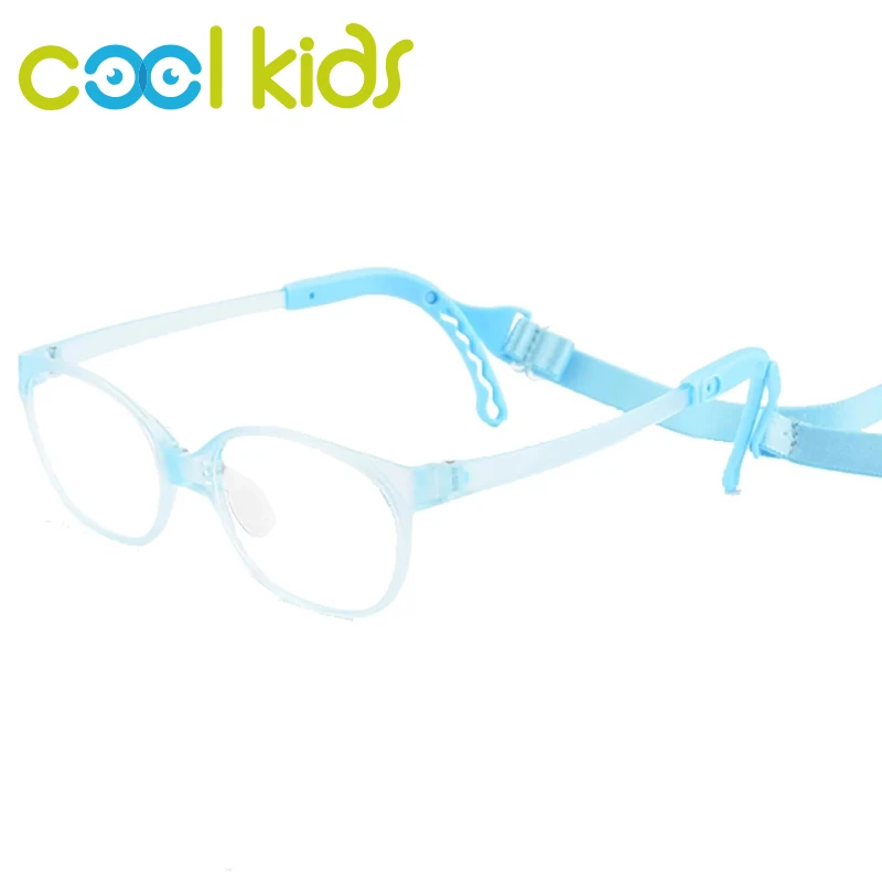 COOL Kids Optical Glasses Frame Oval Flexible Glasses Frame for Kid Girl TR90 Light Children Safety Eyewear K20