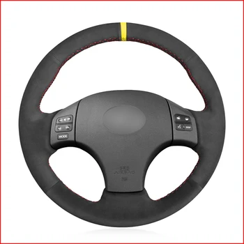 

Yellow Marker Black Suede Car Steering Wheel Cover for Lexus IS IS250 IS250C IS300 IS300C IS350 IS350C F SPORT 2005