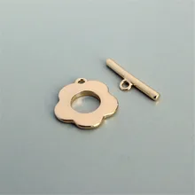 

14K gold clad accessories IQ buckle bracelet buckle ot buckle quincunx connector DIY jewelry accessories