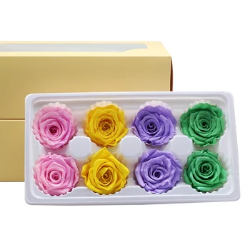 

5-6cm Preserved Flowers Rose Mother's Day Gift Eternal Life Flower Material Christmas Valentin'day Gift Box Rose Immortal Flower