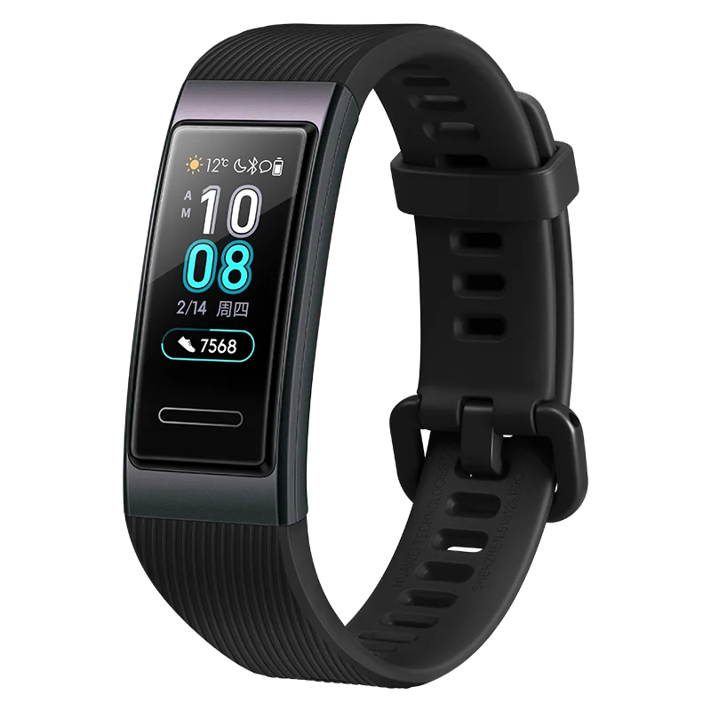 huawei Band 3 Smartband металлическая рамка Amoled полноцветный дисплей сенсорный экран Датчик сердечного ритма датчик сна - Цвет: Pearl Black