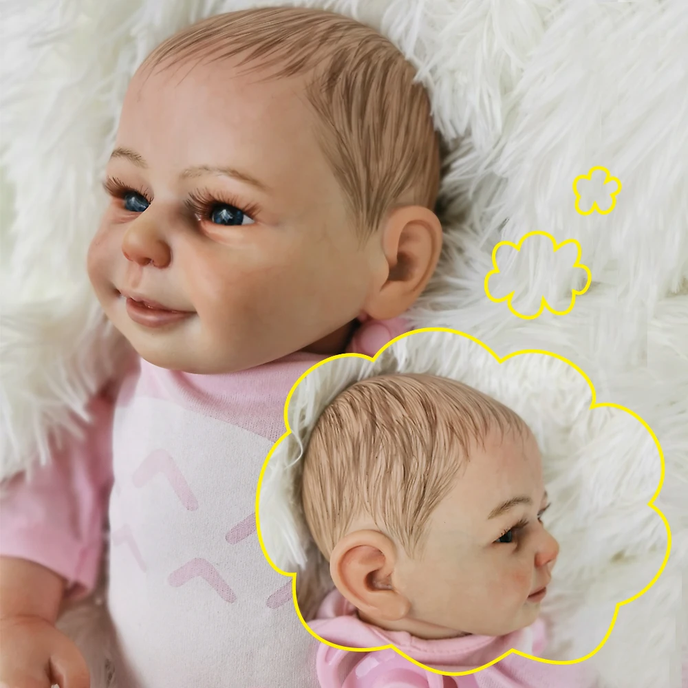20 дюймов силиконовая кукла-Реборн, изысканная коллекция, серия bebe reborn, Реалистичная игрушка для новорожденных, игрушка для дома, подарок