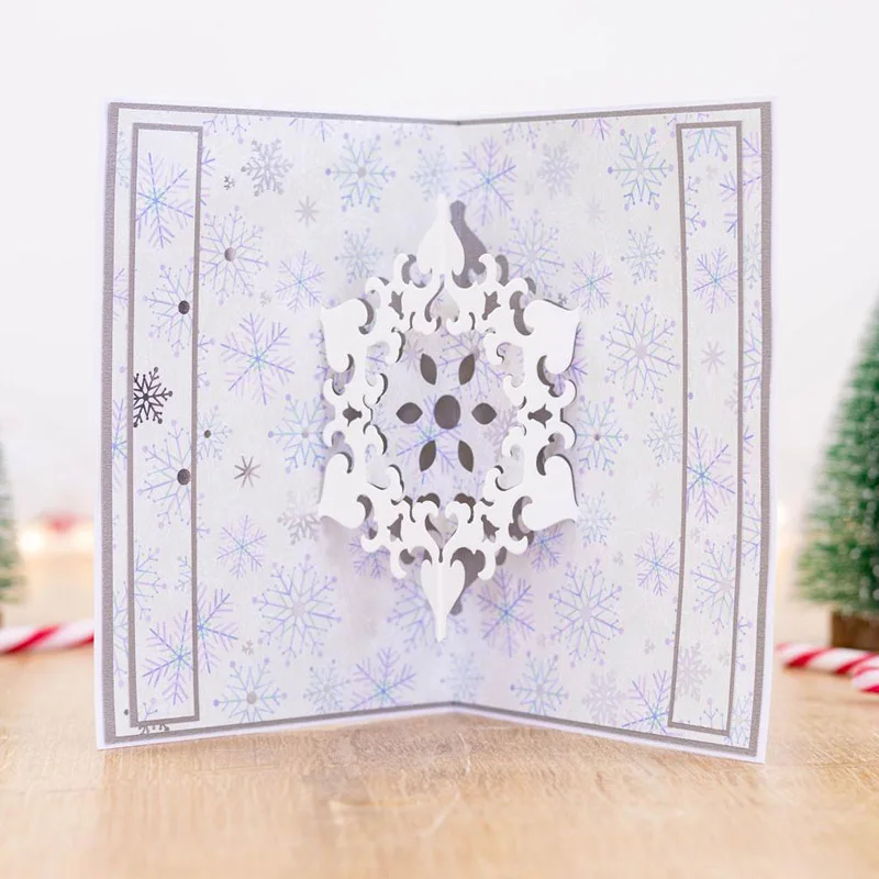 Christmas Pop Out Metal Cutting Dies Stacked Gifts Christmas Tree Snowflake Reindeer Diecut for DIY Scrapbooking Card Craft 2021