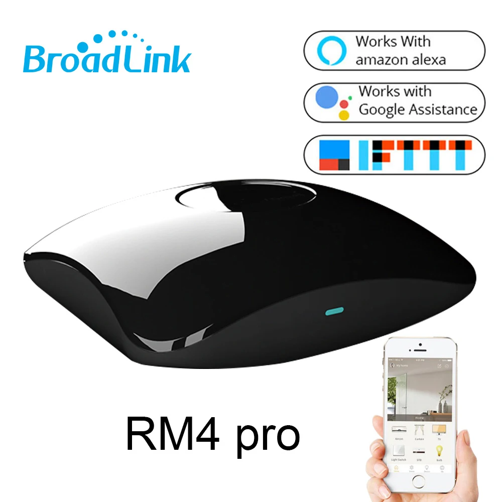 

2020 BroadLink RM4 pro Smart Control TV Air Con New Arrival Universal Remote For Home Automation Work With Alexa Google Home