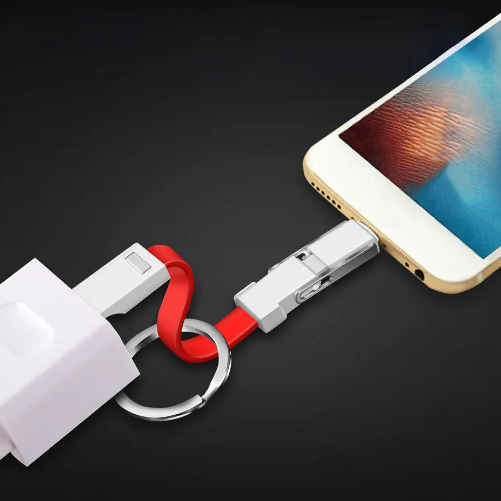 3 в 1 провод передачи данных USB кабель 2A Магнитная Быстрая зарядка Аксессуары для мобильных телефонов type C Micro брелок для iPhone samsung