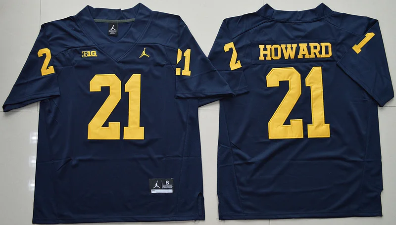 Новинка, Michigan Wolverines ing Jabrill Peppers, Jim Harbaugh Desmond Howard Charles Woodson Jersey - Цвет: Золотой