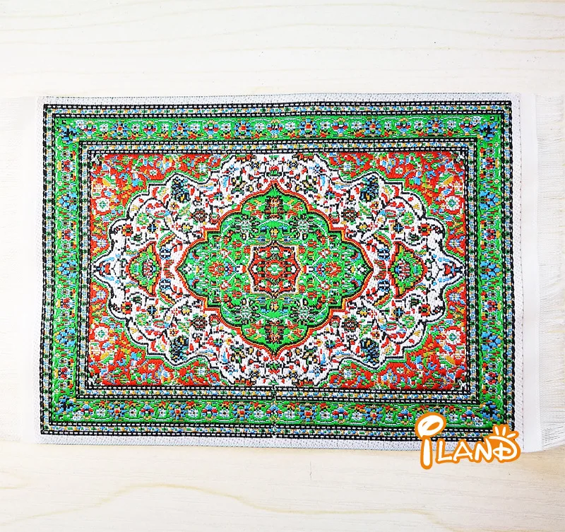 1: 12 Dollhouse DIY Home Accessories Turkey Rug 17*10 Cm Corolla