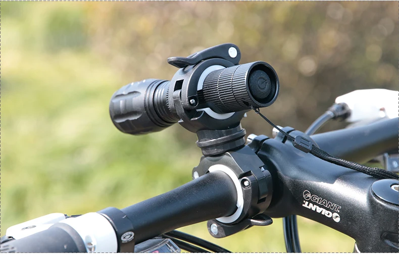 Deemount Bicycle Light Bracket Bike Lamp Holder LED Torch Headlight Pump Stand Quick Release Mount 360 Degree Rotatable HLD-211