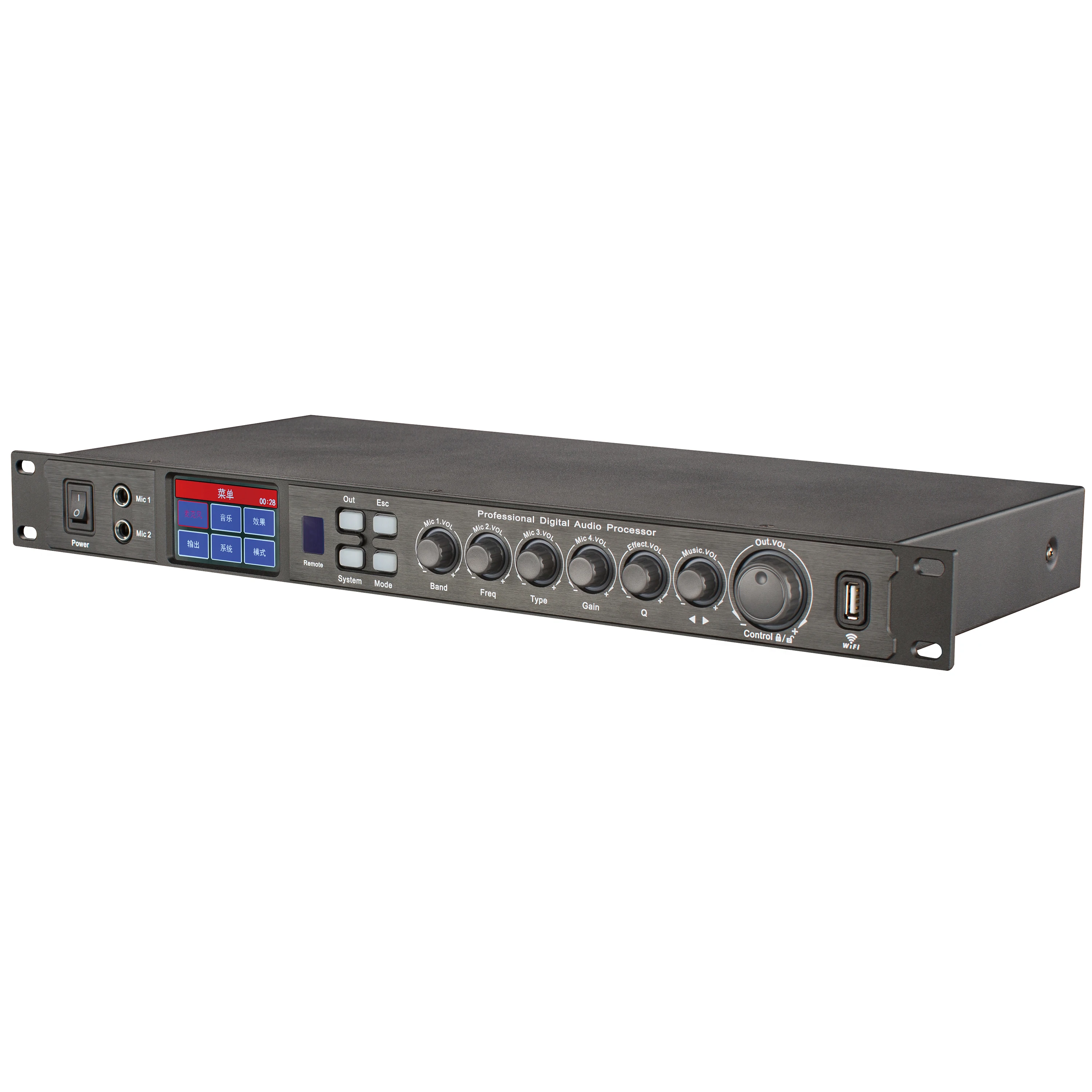Leicozic K5210 DSP Professional Digital Signal Processor Touchable Screen With Software Control/ Wifi / USB Effect Processador
