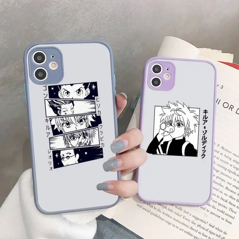 Чехол Hisoka Hunter X Killua Zoldyck для iPhone XR XS 7 8 Plus 11 12 pro MAX прозрачный матовый ударопрочный