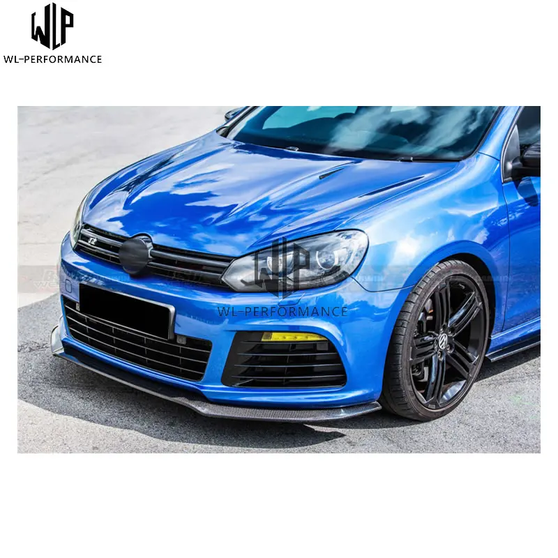 Golf 6 MK6 R20 сплиттер из углеродного волокна автомобильный передний бампер спойлер для VW Golf 6 MK6 R20 2011-2013 автомобильный стиль использования