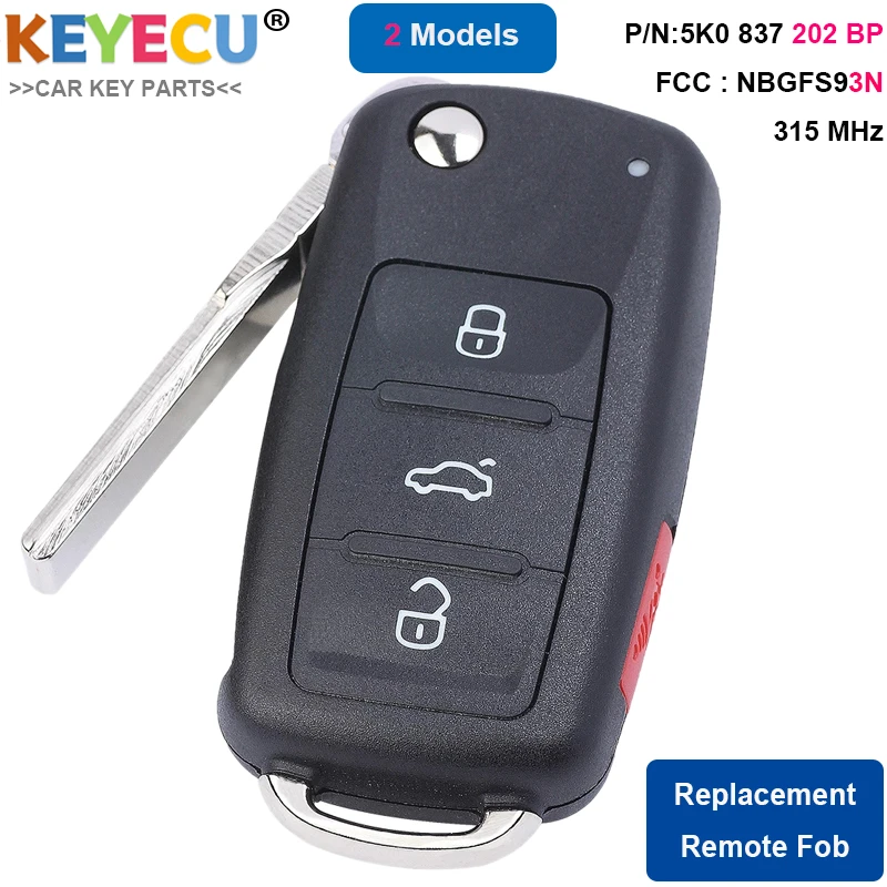 ignition wires KEYECU Smart Keyless Remote Key Fob NBGFS93N for Volkswagen Jetta Passat 2012-2019 315MHz 5K0837202BP 5K0 837 202 BP ID48 Chip iridium spark plugs