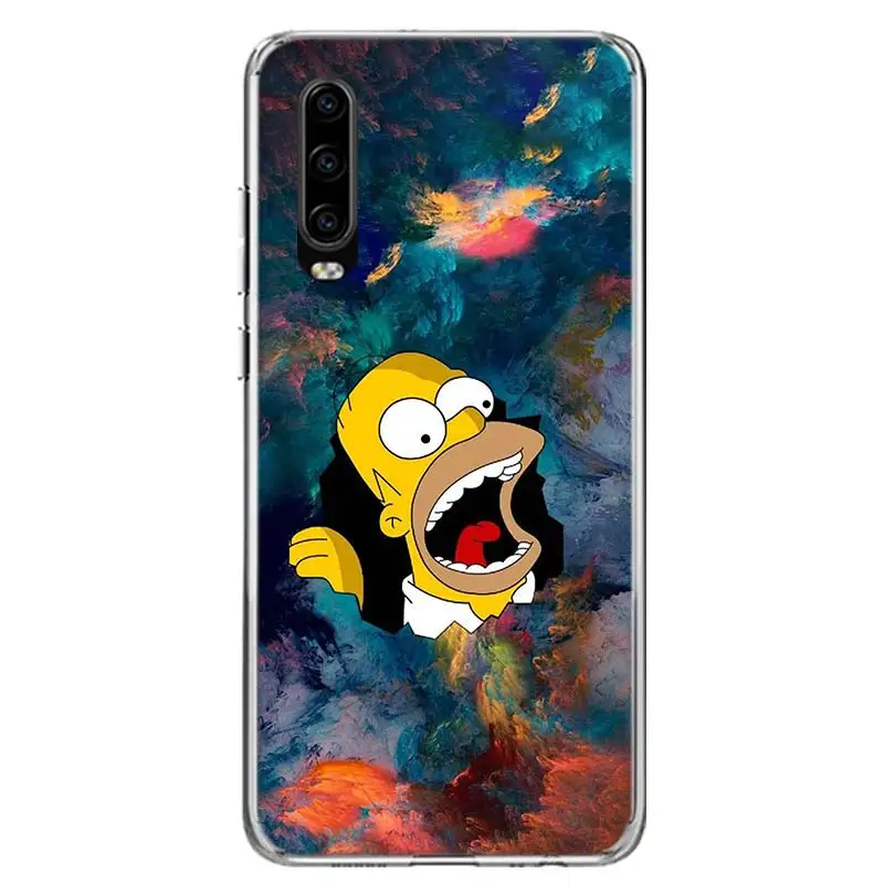 Чехол для телефона Homer J. Simpsons для huawei P30 P20 mate 30 20 10 Pro P10 Lite P Smart Z+ Coque Shell Capa