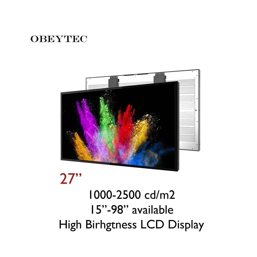 OB270CD01 DE15 27 дюймовая панель ЖК дисплея высокой яркости 1000 3500nits читаемая