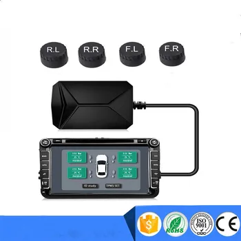 

5V External Sensors Navigation Car Tyre Pressure Alarm USB Android TPMS Tire Pressure Monitoring System Display Alarm System