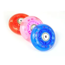 4 шт./Партия Детские 64 мм 70 мм флэш колеса роликовые коньки катания на коньках светодиодный скользящий бесшумный скользящий роллер колеса