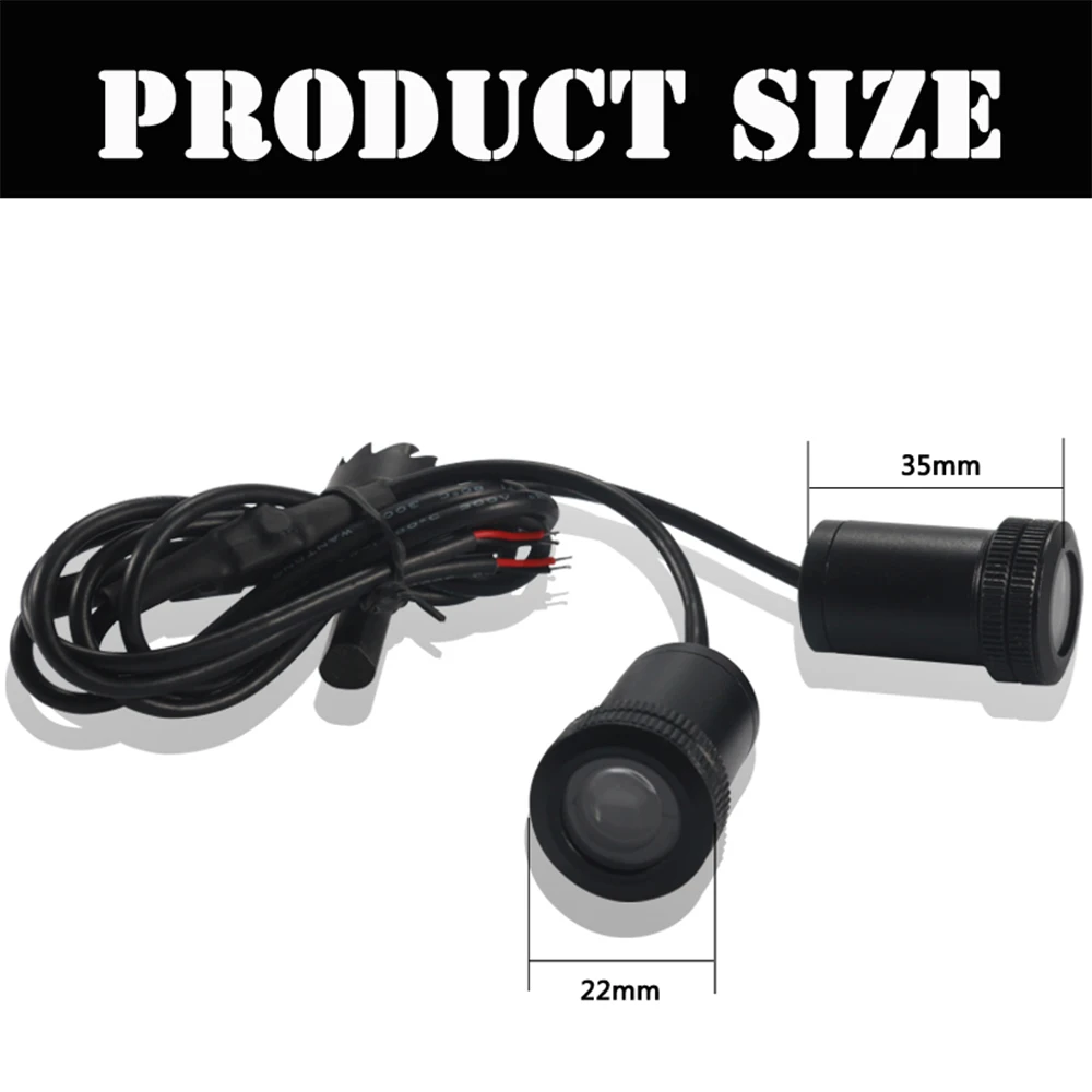 

2 Pcs LED Car Door Lamp welcome logo projection Light for many kind OF car