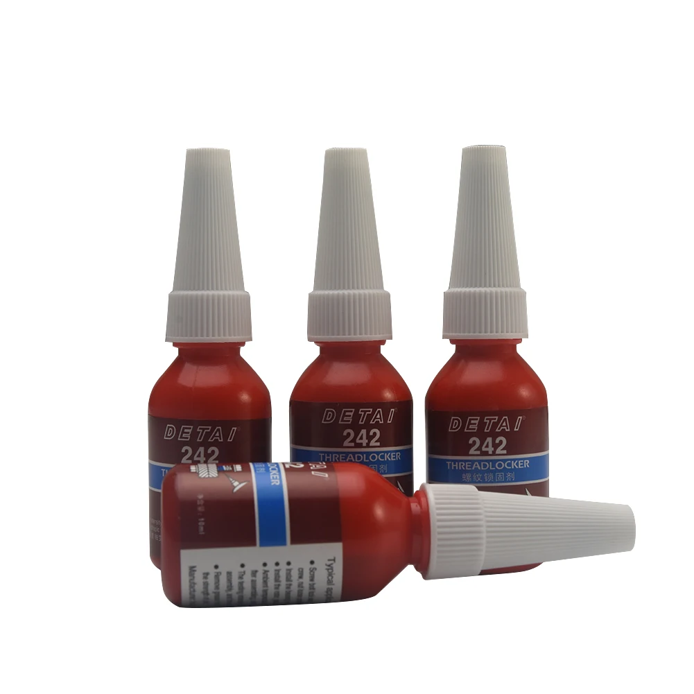 

4pcs 242 Glue Screw Glue Blue Glue Anaerobic Adhesive Sealing and Leakproof Thread Locking Agent