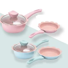 Портативная кухонная посуда, детское питание, добавка молока, горшок, кухонные инструменты, аксессуары, антипригарная Бытовая мини-Сковорода для соуса, кастрюля LA132
