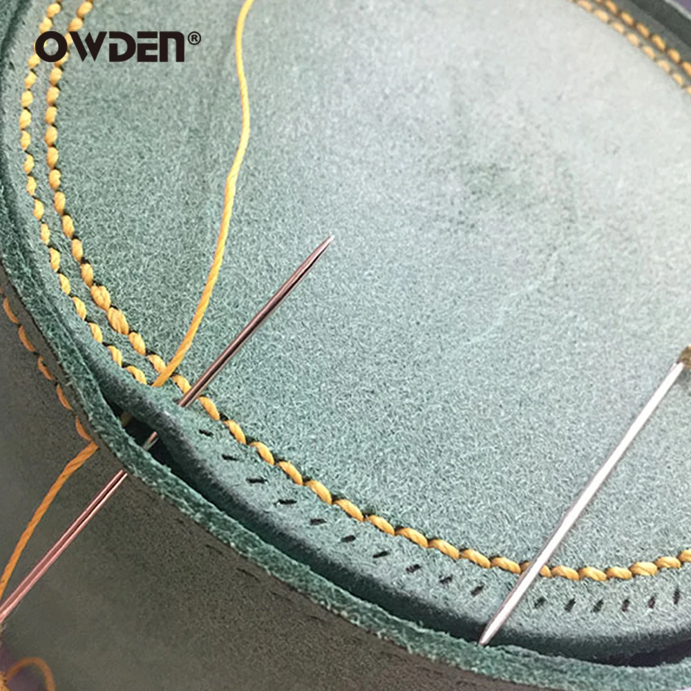 OWDEN 12 Pcs 바느질 바늘 가죽 뜨개질 핀 1Pc 스토리지 컨테이너 상자 가죽공예 바늘
