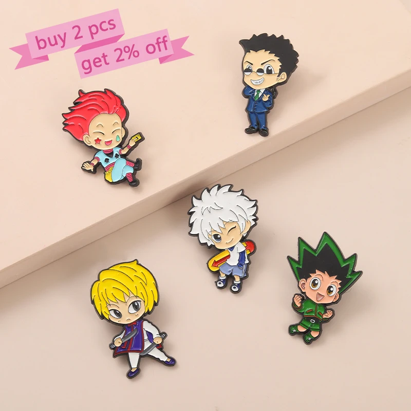 Hunter x Hunter Character Style Pins / Anime Buttons - CosplayFTW