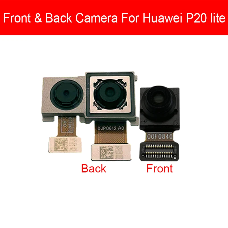 Маленькая и Большая передняя и задняя камера для huawei Nova 3e 4e P20 P30 Pro Lite Задняя Камера Основная камера гибкий кабель для замены, ремонта