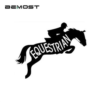 

Car Sticker Horse Jumping The Equestrian Suitable for full body Outdoor Sports Motorcycle Decals Styling Car Accessories 17*14CM