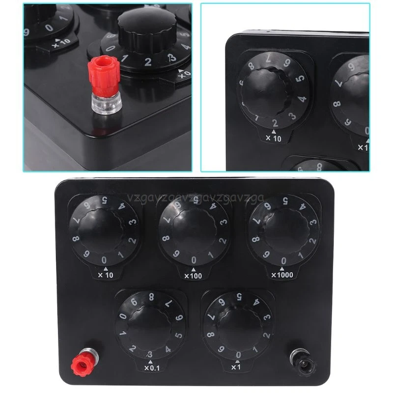 0-9999.9 Ohm Variable Resistance Box Decade Resistor Experimental Equipment For Physical Resistance Box S05 19 Dropship,resistance box