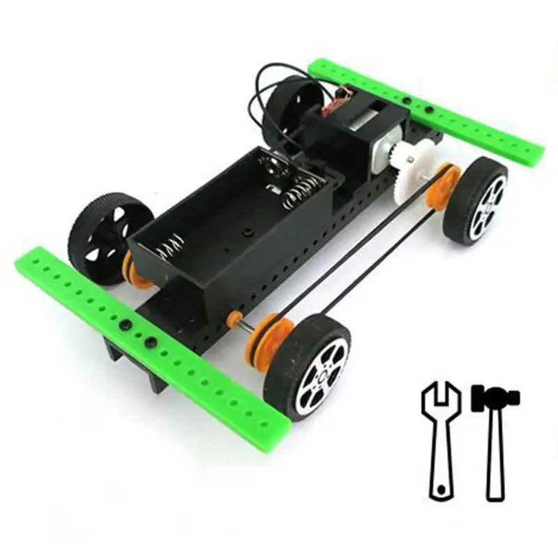  Four-wheel Drive Car Materials Creative Assemble Projects Teaching Educational Equipment DIY Scienc - 4000414293508