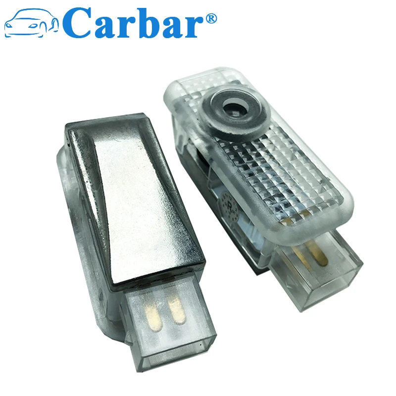 2Pcs Car Door LED Projector Lights Laser Logo Light Ghost Shadow Welcome Lamp Symbol Emblem Courtesy Step Lights Ground Lamp Kit Easy Installation for BMW