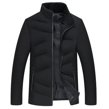 

MRMT 2020 Brand Men's Jackets Middle Aged Feather Cotton Thickened Cotton Overcoat for Male Jacket Outer Wear Clothing Garment