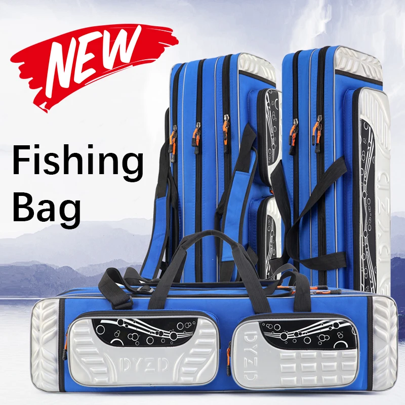 

2020 New Fishing Rod Bag Multi-Layer Waterproof Thickened Fishing Gear Storage Bag Light Easy To Carry Wear-Resistant Strong