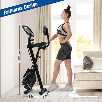 

Exercise Bike Foldable Spinning Bike Domestic Gym Machine Fitness Equipment Sport Bicycle Bike 8 adjustable resistance levels
