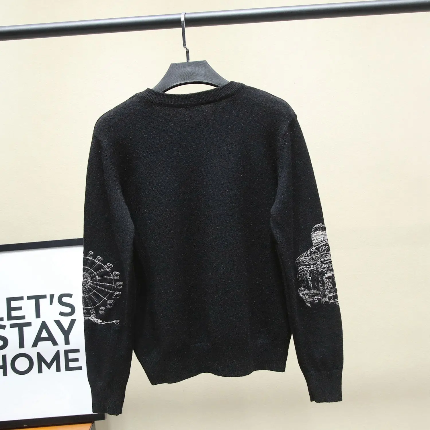 Woolen Sweaters Women Pullovers Black Hand-painted O-Neck Jumper Knit Tops Autumn Winter Fashion Jersey Casual Korean Clothing Woolen Sweaters Women Pullovers Black Hand-painted O-Neck Jumper Knit Tops Autumn Winter Fashion Jersey Casual Korean Clothing