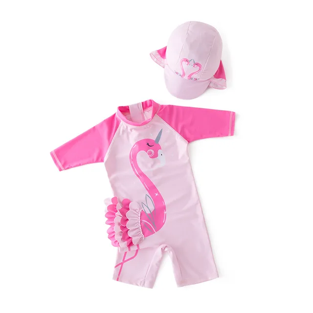 Maillot De Bain Licorne Fille IEFIEL – Tankini Anti-UV Manches Longues, Imprimé Cartoon, Parfait Pour La Piscine